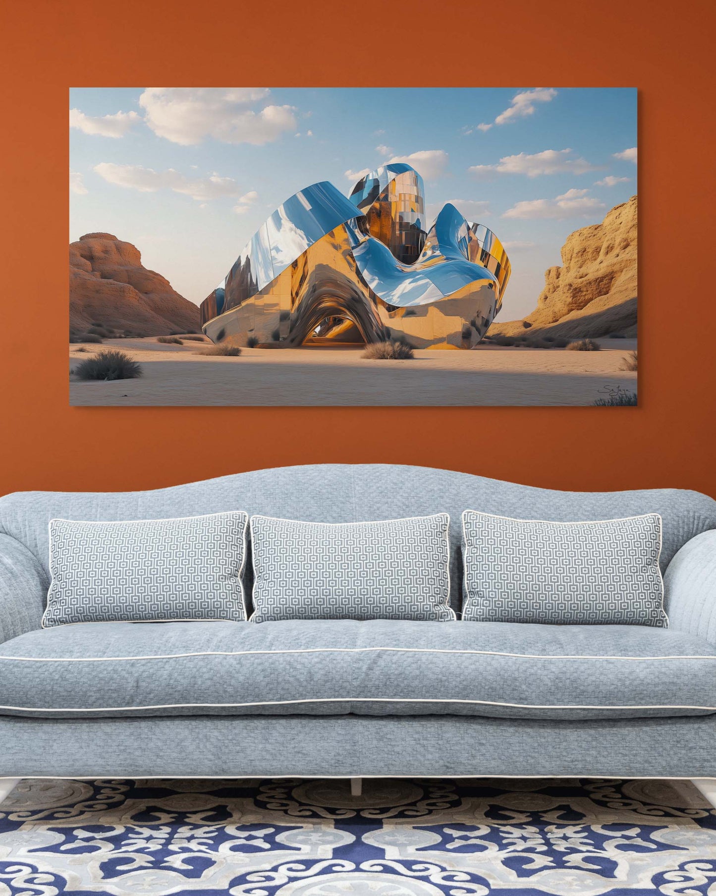 Vibrant Pop Art depiction of Maraya, Saudi Arabia – Flow Edition V4 by Safaya