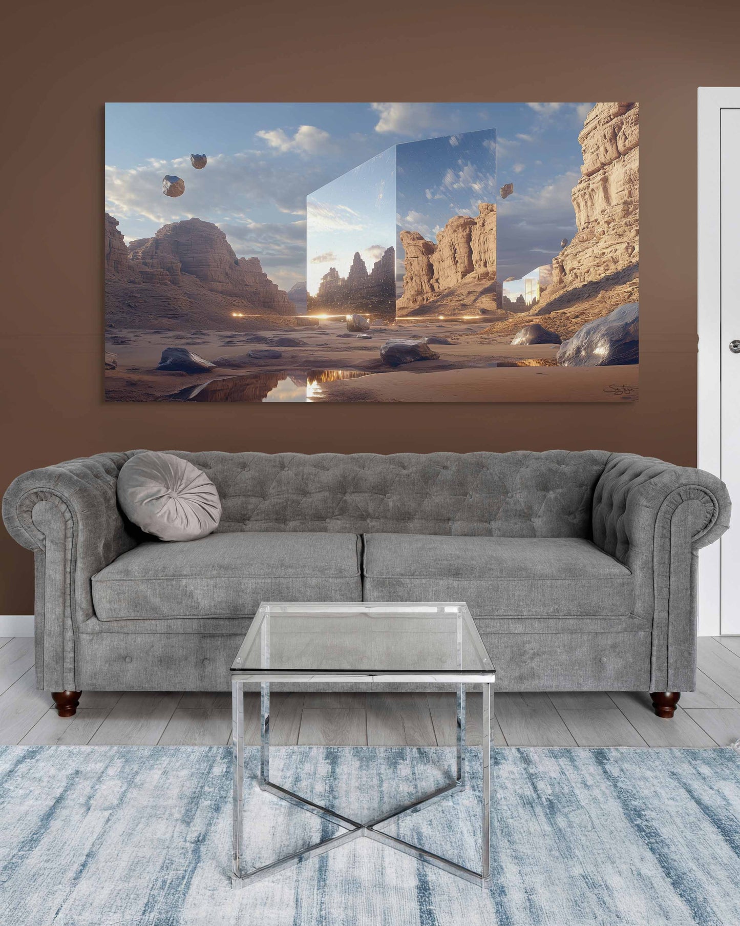 Dreamlike Surrealism artwork of Maraya, Saudi Arabia – Flow Edition V2 by Safaya