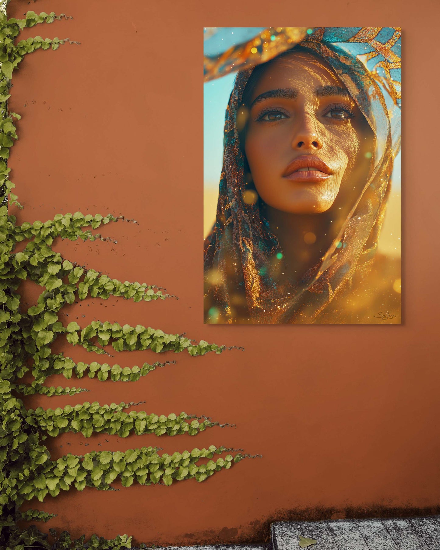 Dreamlike Surrealism portrait of a Saudi woman from Saudi Arabia – Flow Edition V1 by Safaya