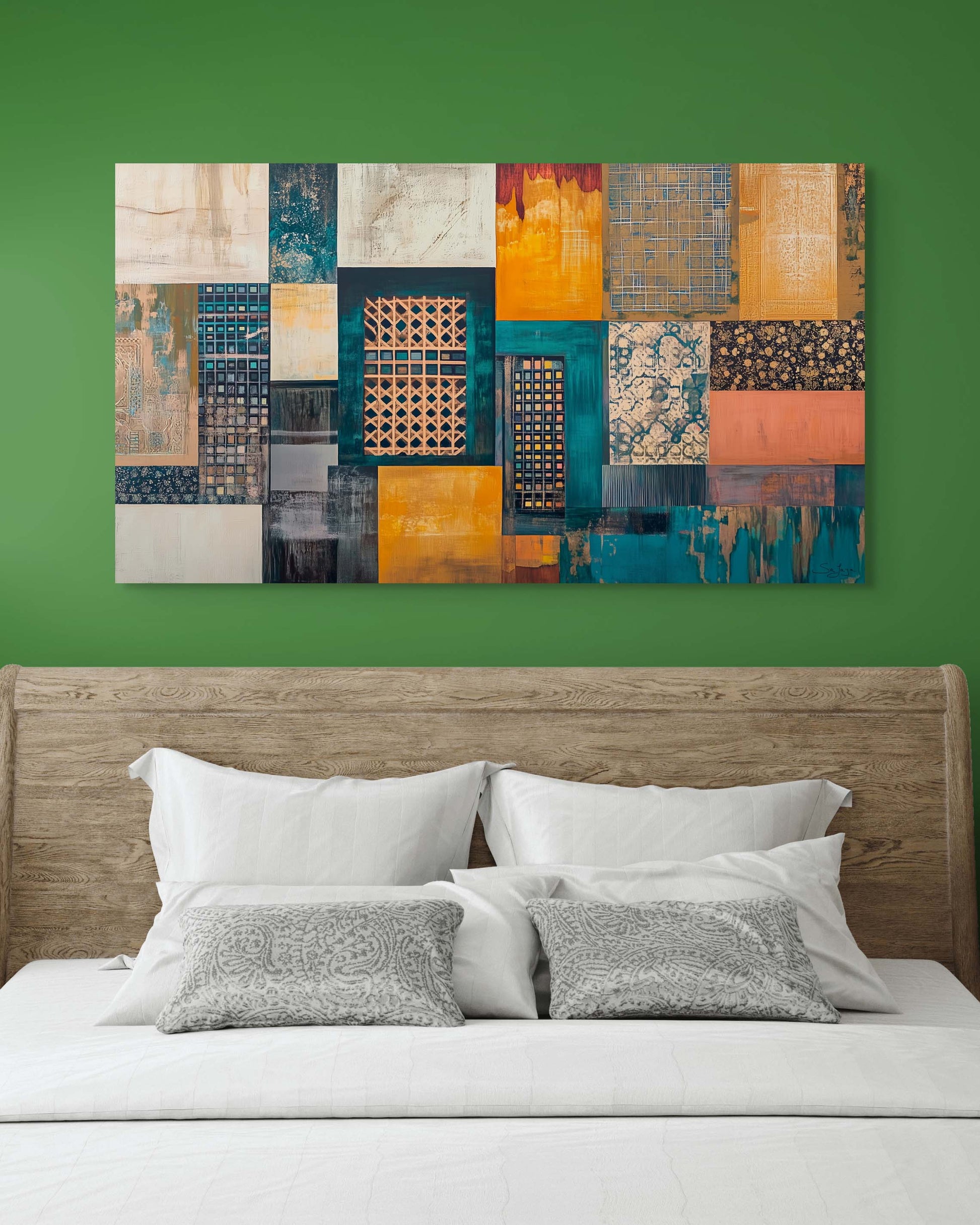 Expressive Abstract Art of Al Balad, Saudi Arabia – Flow Edition V2 by Safaya