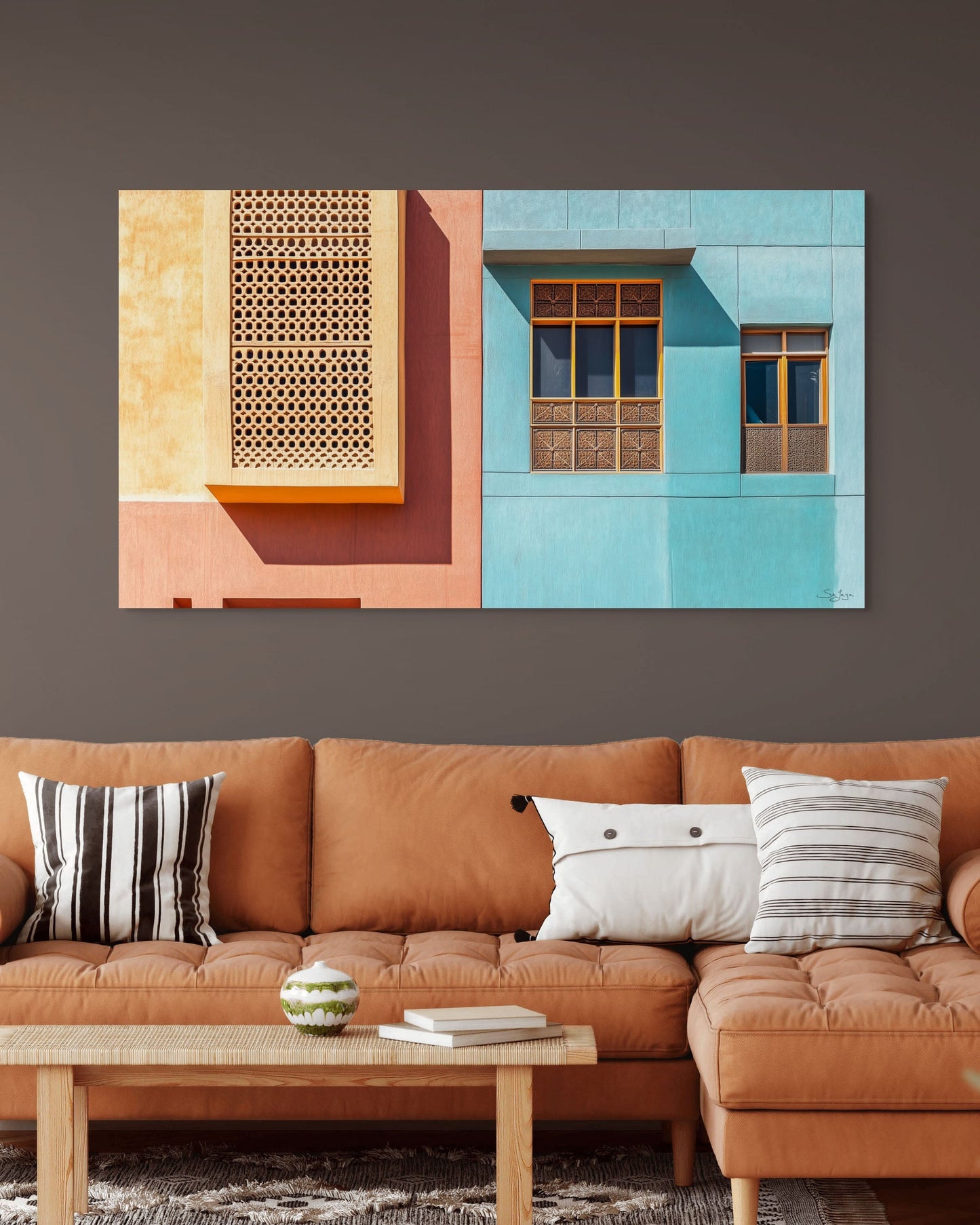 Expressive Abstract Art of Al Balad, Saudi Arabia – Flow Edition V3 by Safaya