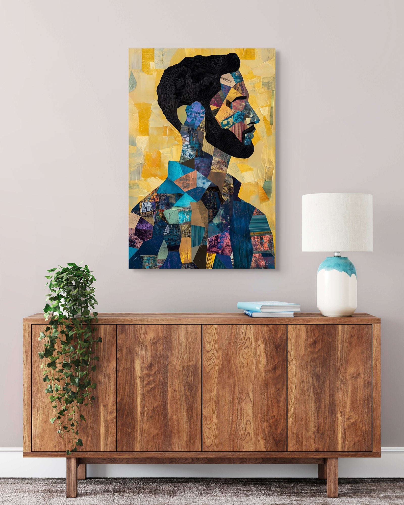 Expressive Abstract Art portrait of a Saudi man from Saudi Arabia – Flow Edition V1 by Safaya