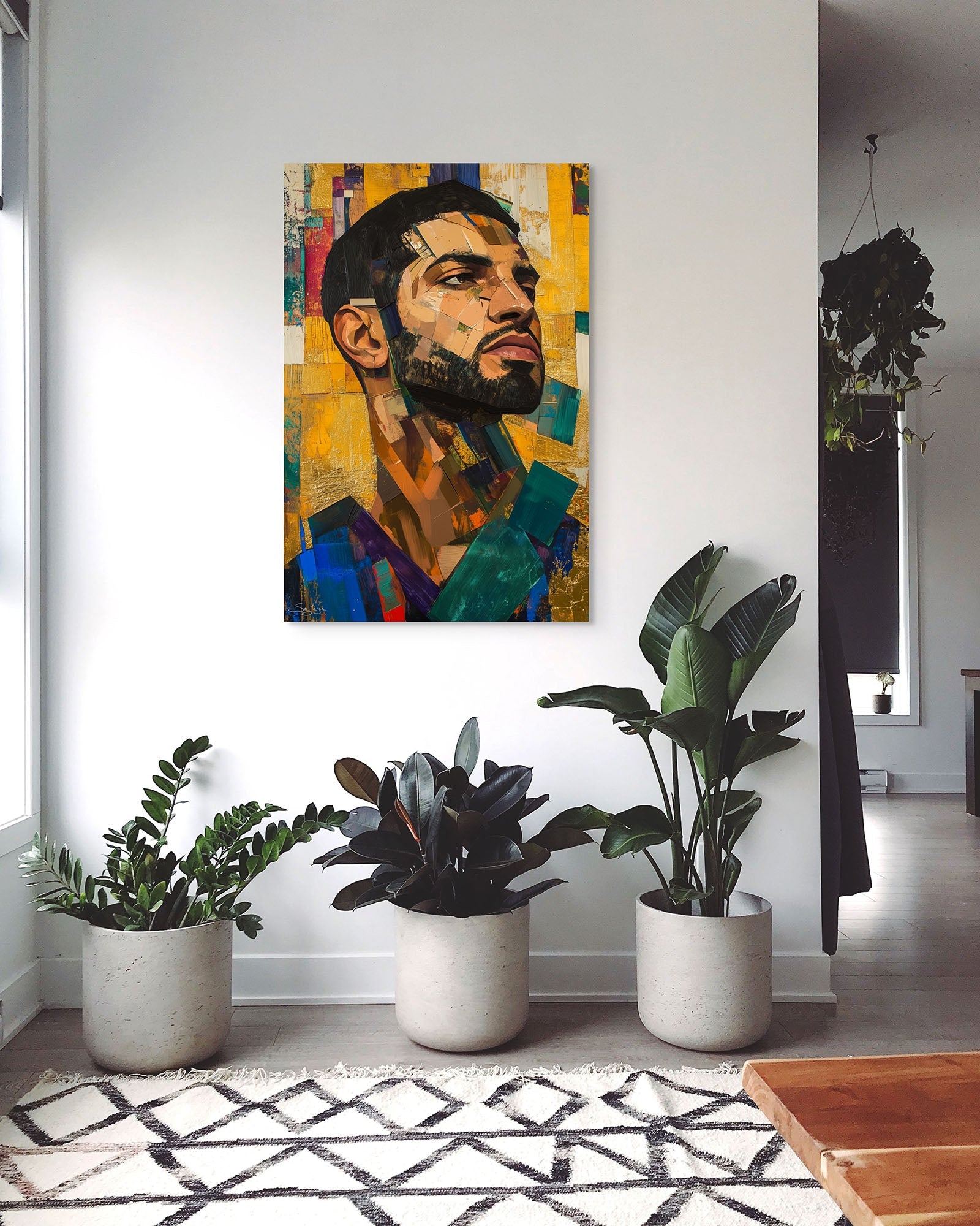 Expressive Abstract Art portrait of a Saudi man from Saudi Arabia – Flow Edition V2 by Safaya