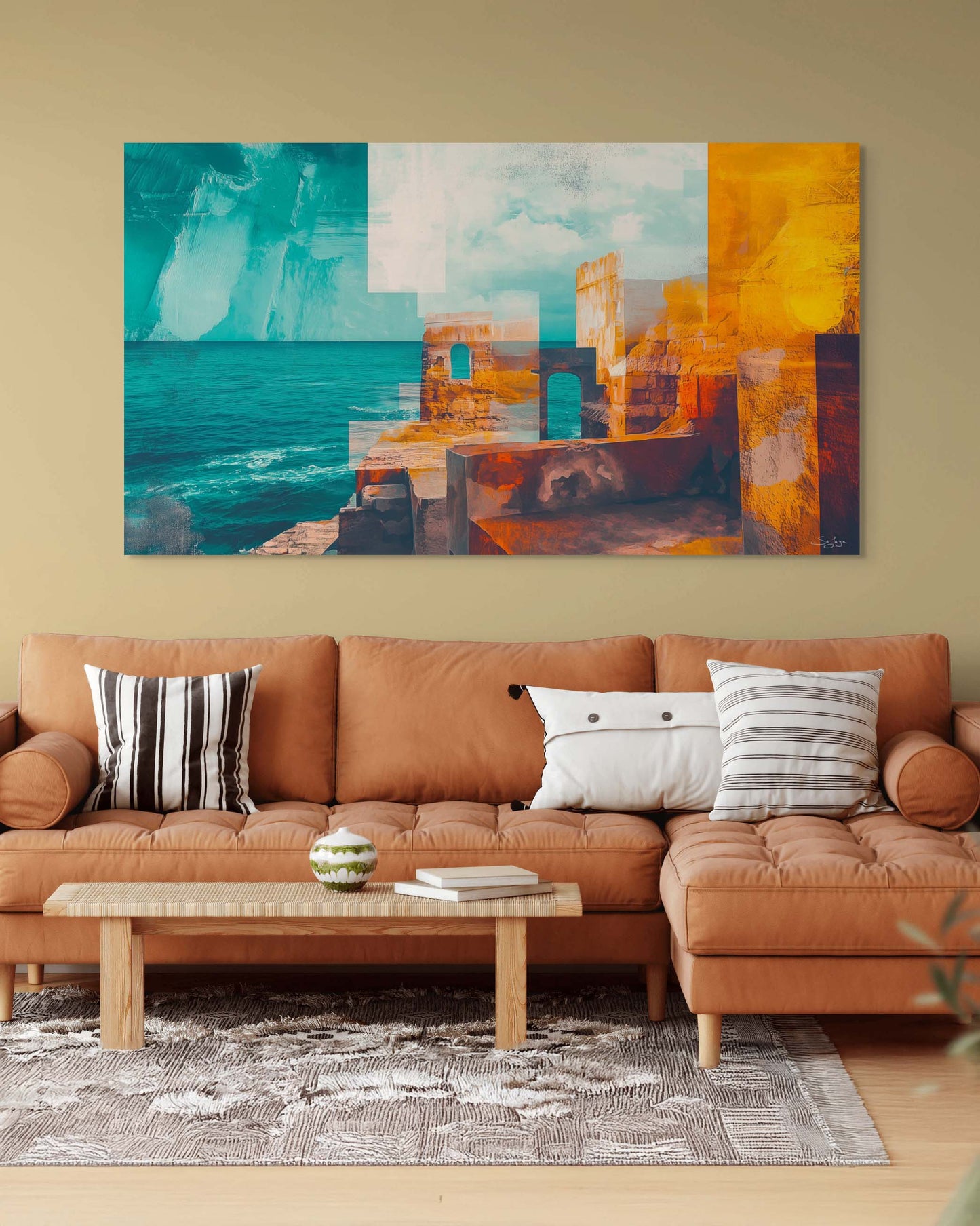 Expressive Abstract Art of Yanbu, Saudi Arabia – Legacy Edition V3 by Safaya