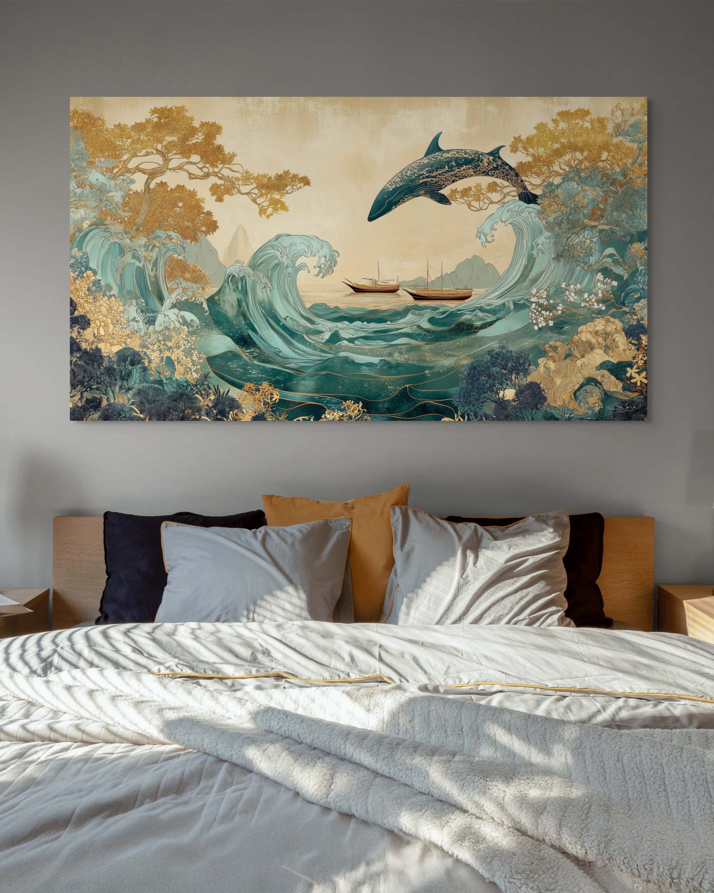 Elegant Nouveau Art depiction of Farasan Island, Saudi Arabia – Crown Edition V2 by Safaya
