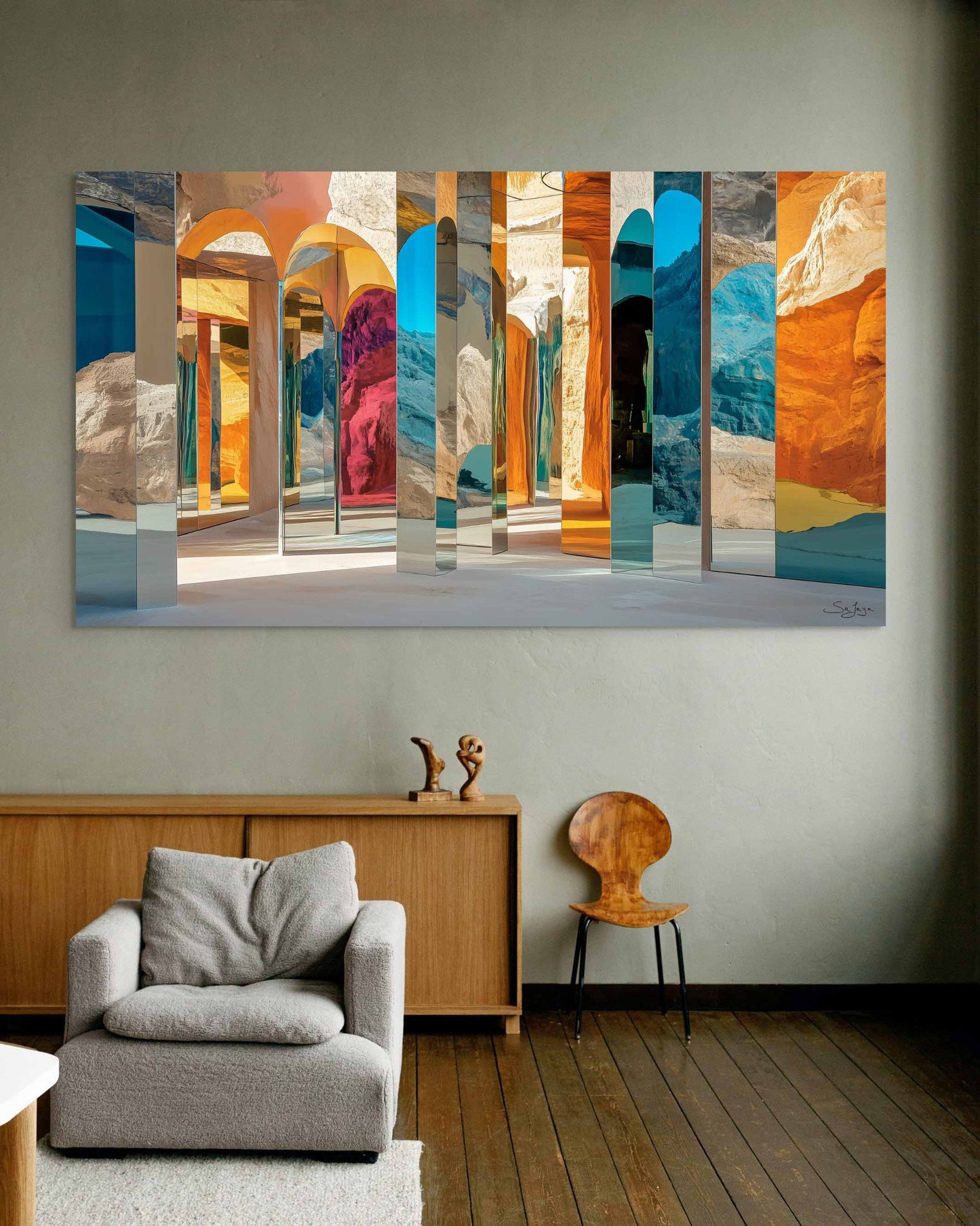 Vibrant Pop Art depiction of Maraya, Saudi Arabia – Legacy Edition V5 by Safaya