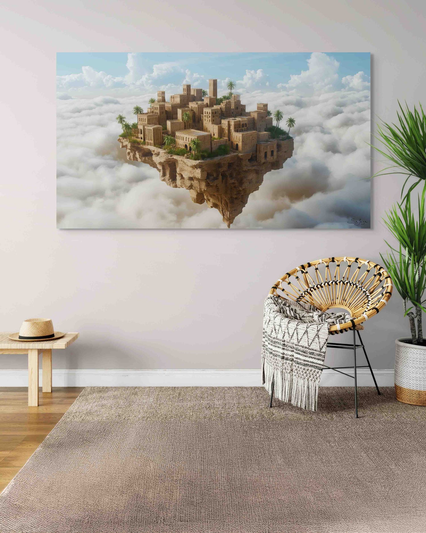 Dreamlike Surrealism artwork of Diriyah, Saudi Arabia – Legacy Edition V3 by Safaya