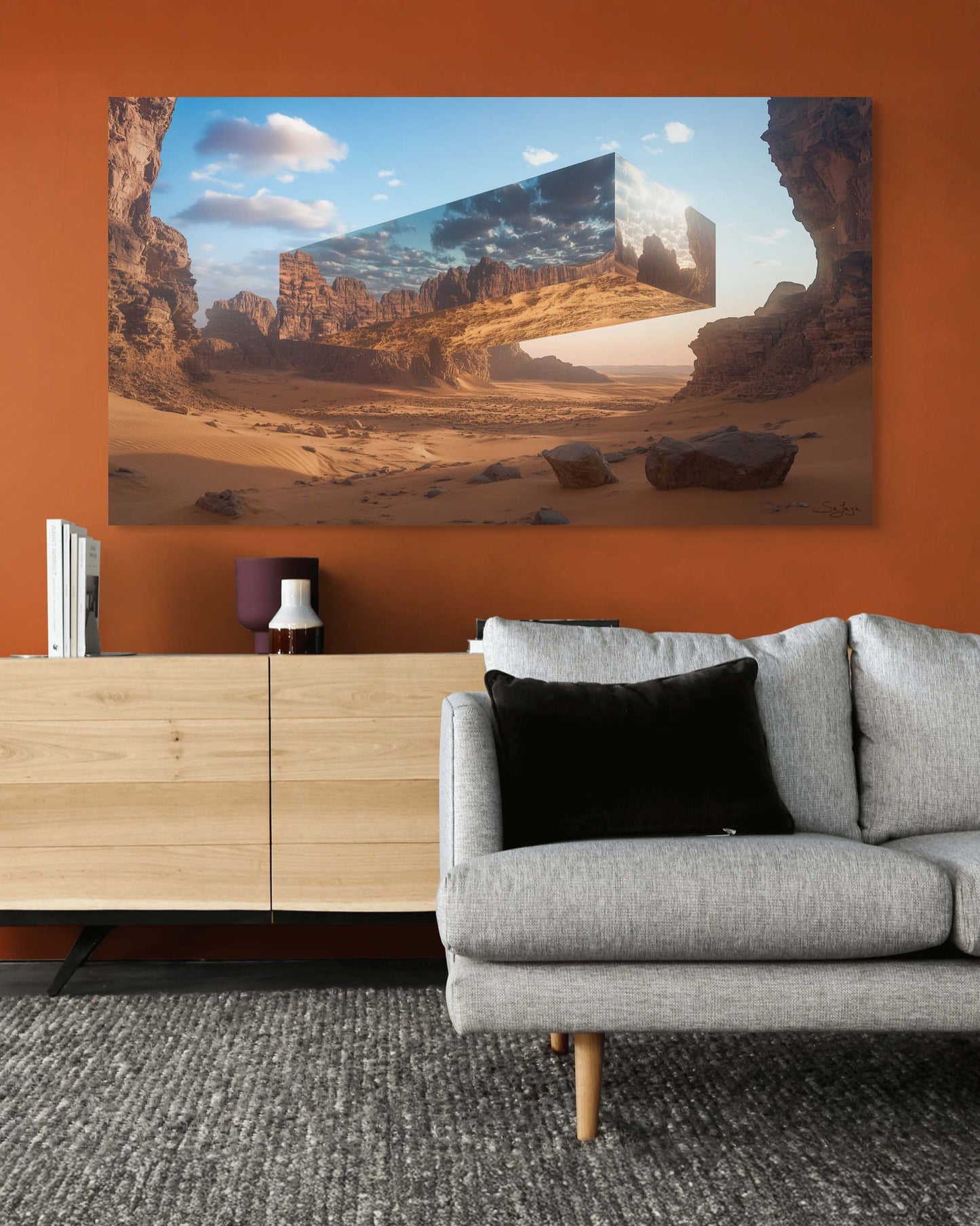 Dreamlike Surrealism artwork of Maraya, Saudi Arabia – Crown Edition V3 by Safaya