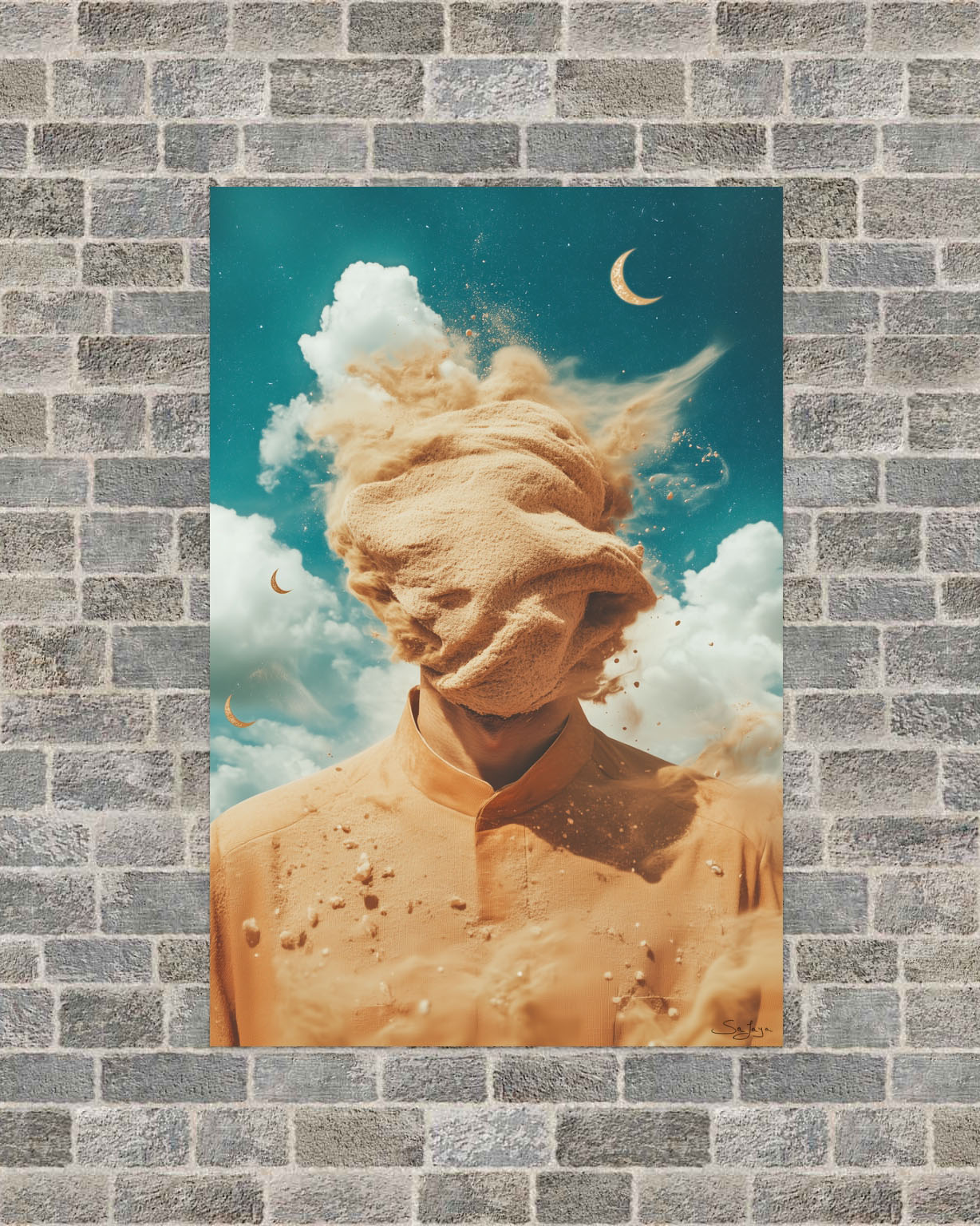 Dreamlike Surrealism portrait of a Saudi man from Saudi Arabia – Crown Edition V4 by Safaya
