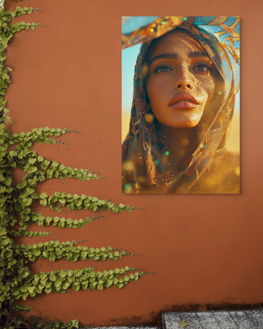 Dreamlike Surrealism portrait of a Saudi woman from Saudi Arabia – Flow Edition V1 by Safaya
