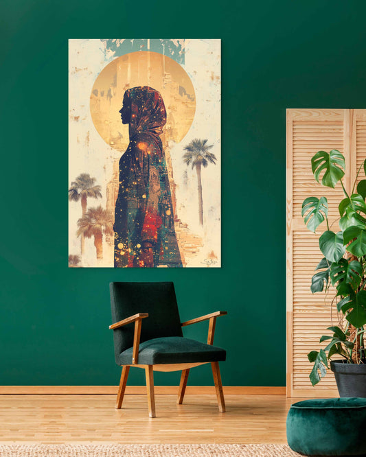 Dreamlike Surrealism portrait of a Saudi woman from Saudi Arabia – Flow Edition V6 by Safaya