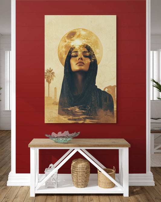 Dreamlike Surrealism portrait of a Saudi woman from Saudi Arabia – Flow Edition V7 by Safaya