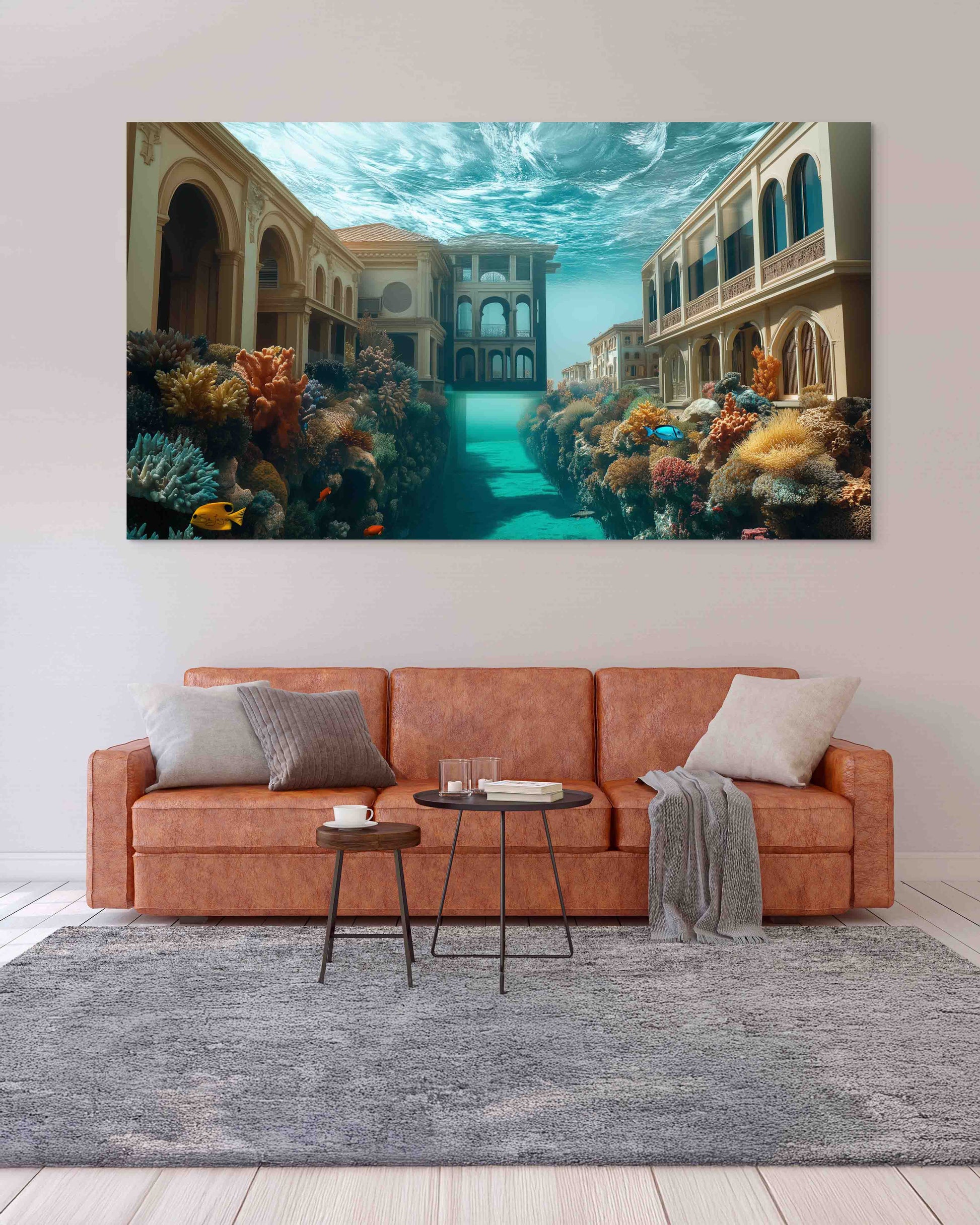 Dreamlike Surrealism artwork of Yanbu, Saudi Arabia – Flow Edition V3 by Safaya